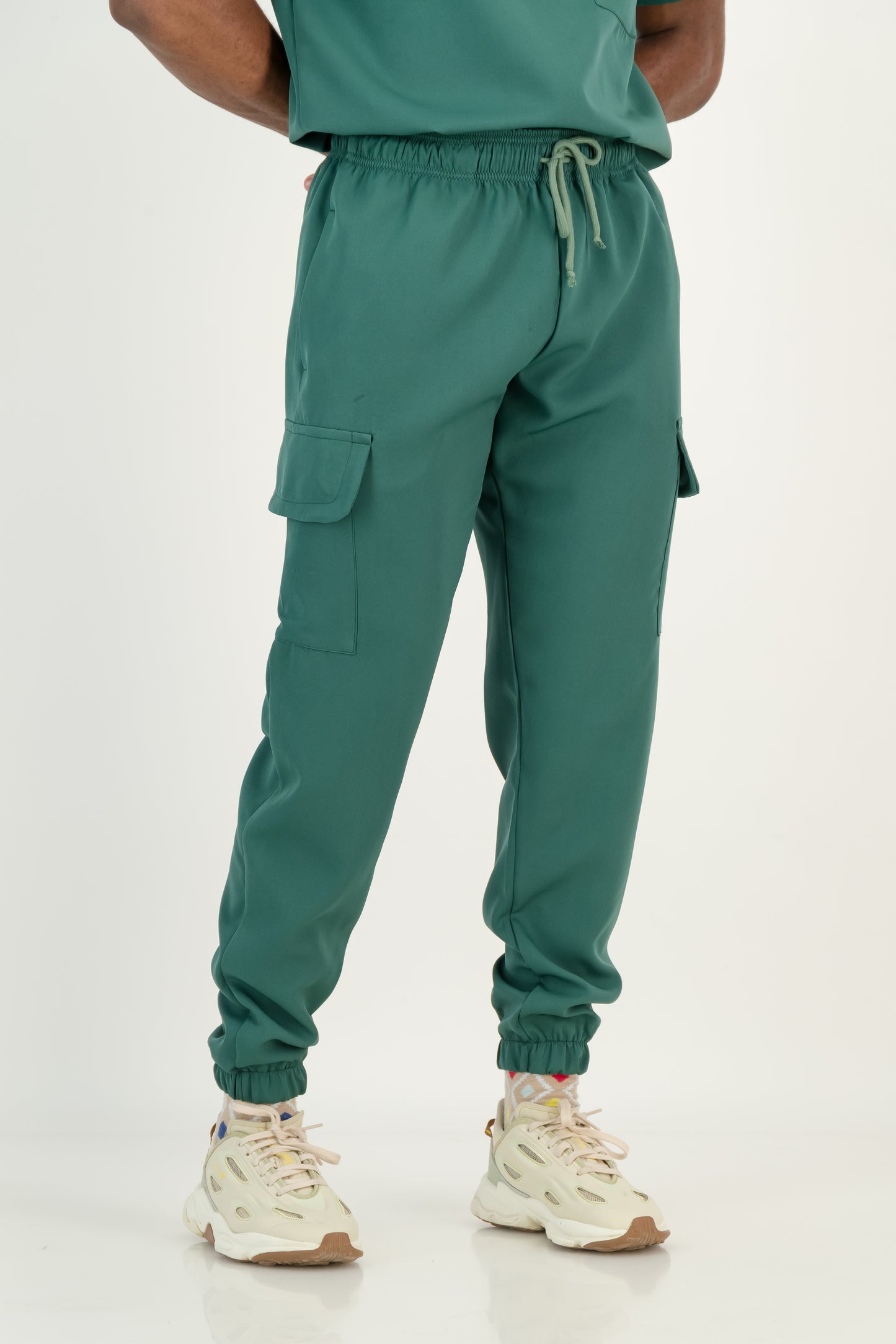 Men's Forest Green Scrub Pants (NEW FABRIC)