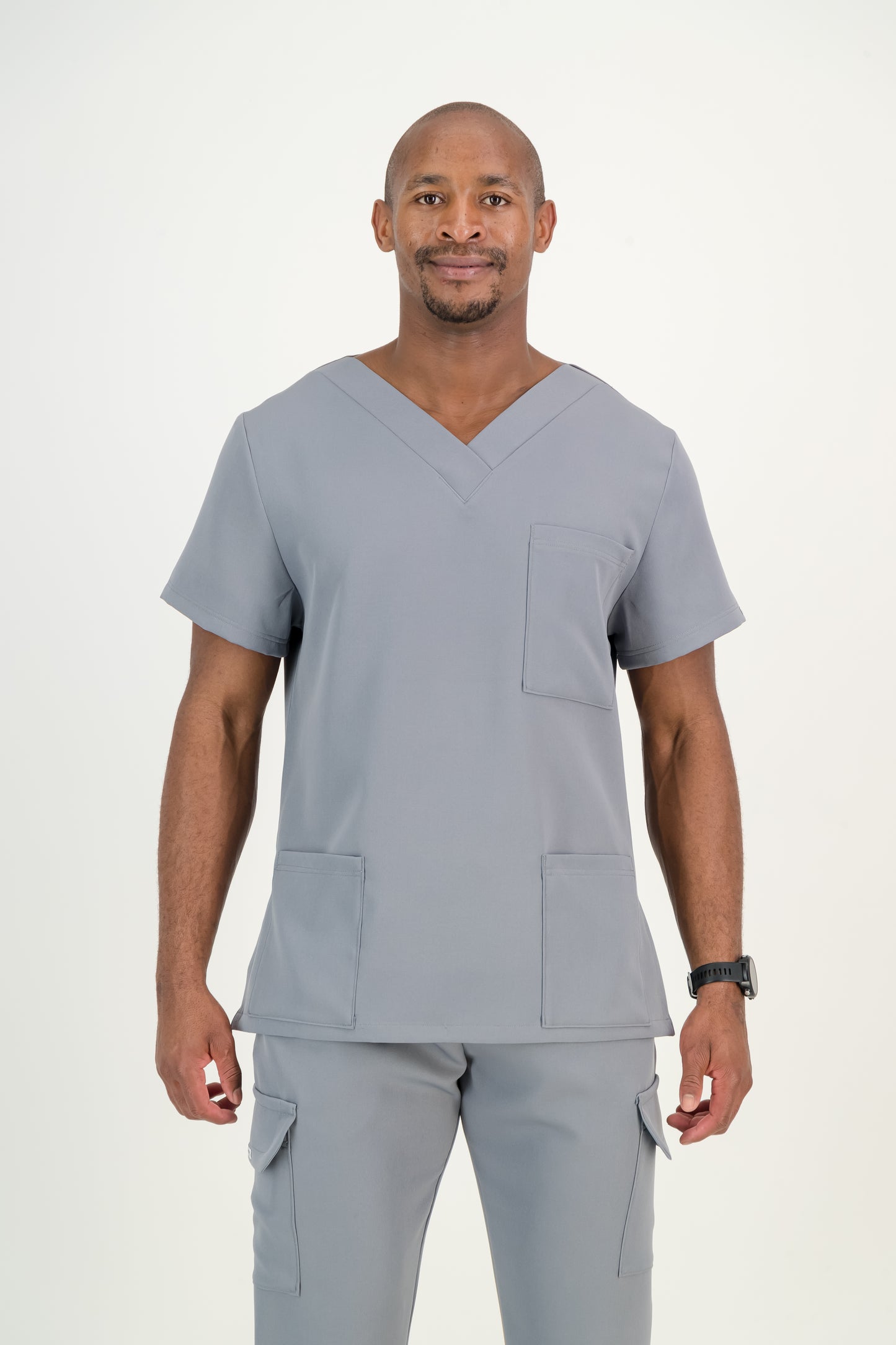Men's Granite Grey Scrub Set (NEW FABRIC)