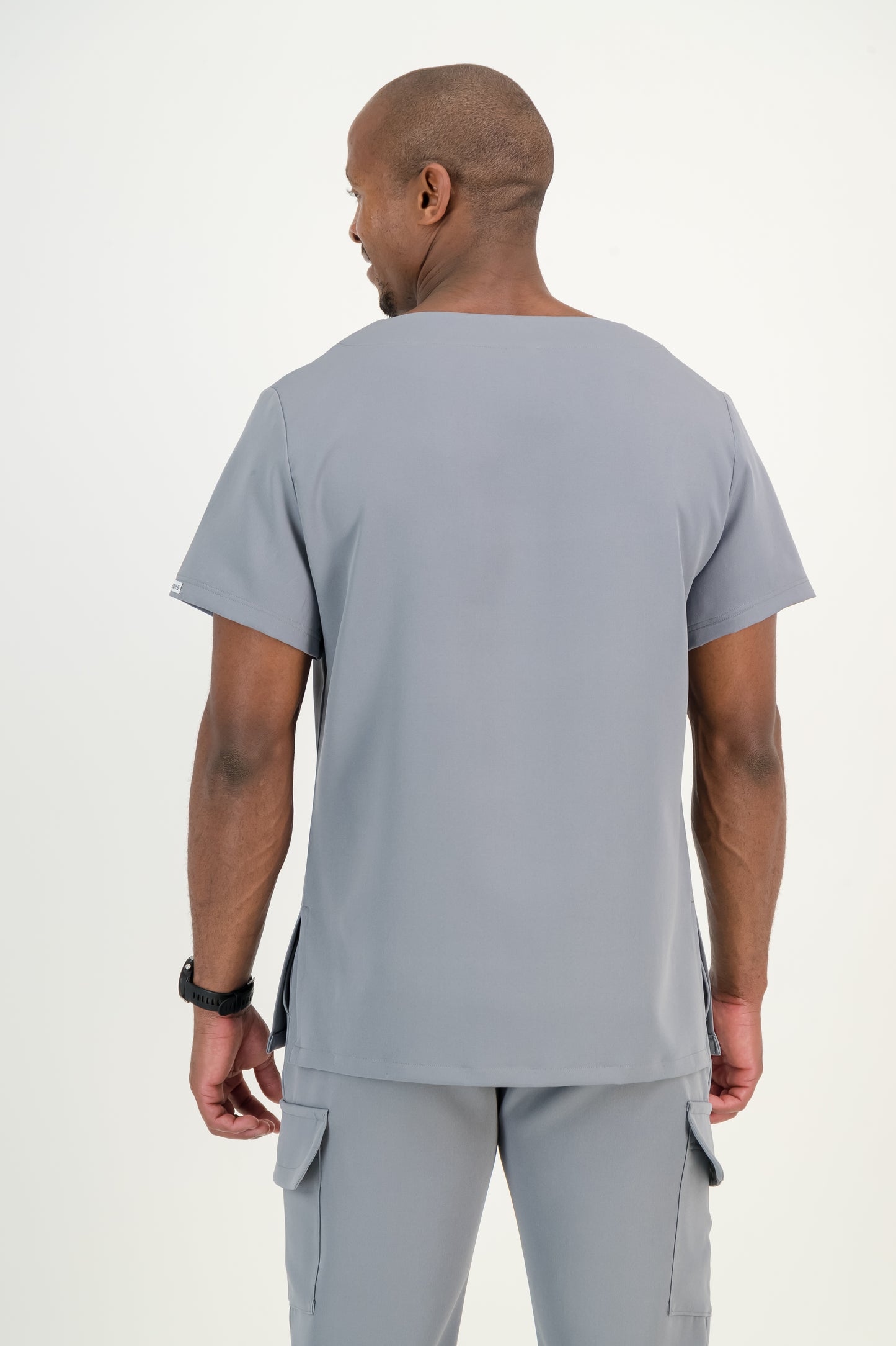 Men's Granite Grey Scrub Set (NEW FABRIC)