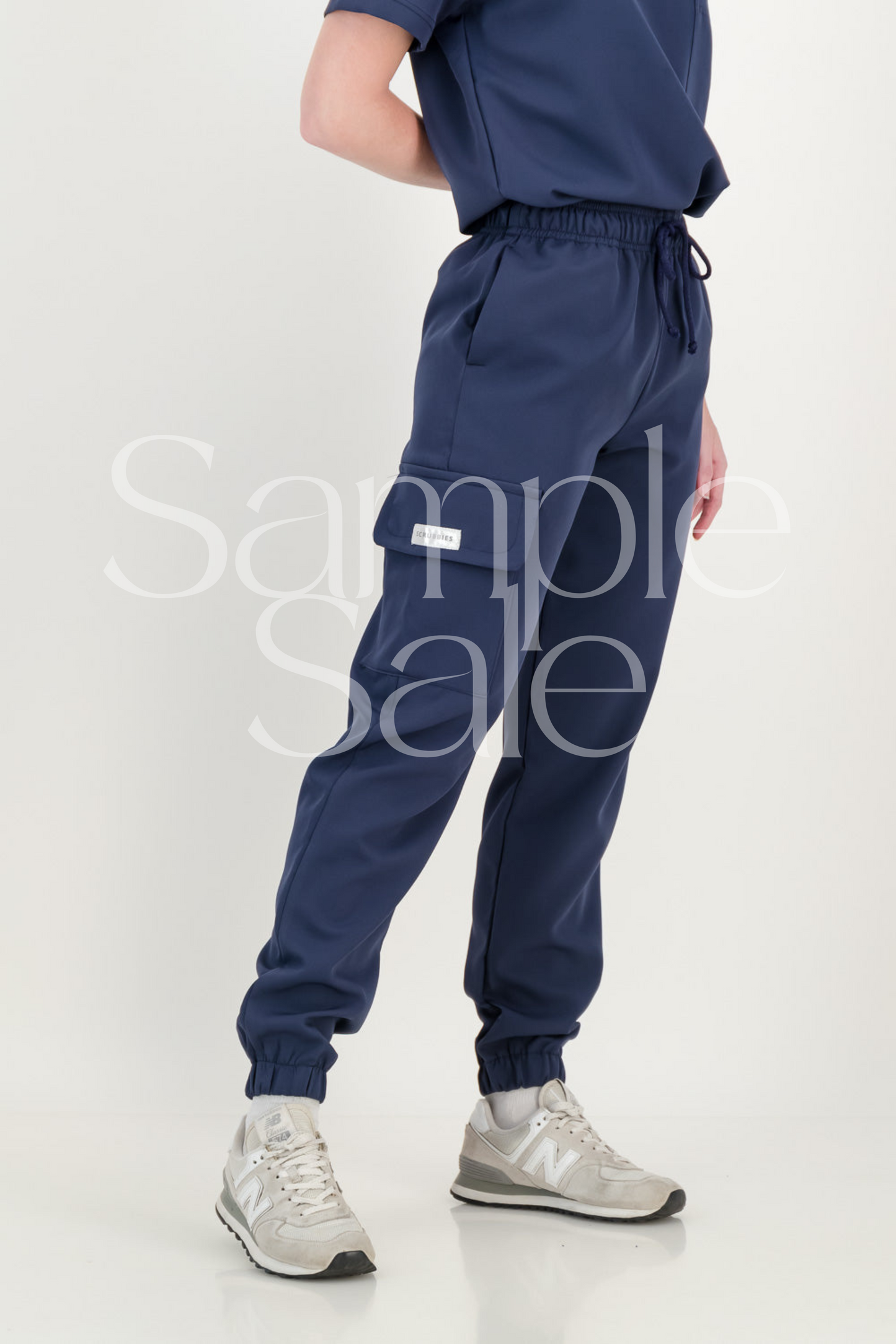 SAMPLE SALE - Women's Scrub Pants - V2 Premium Fabric - Marine Blue