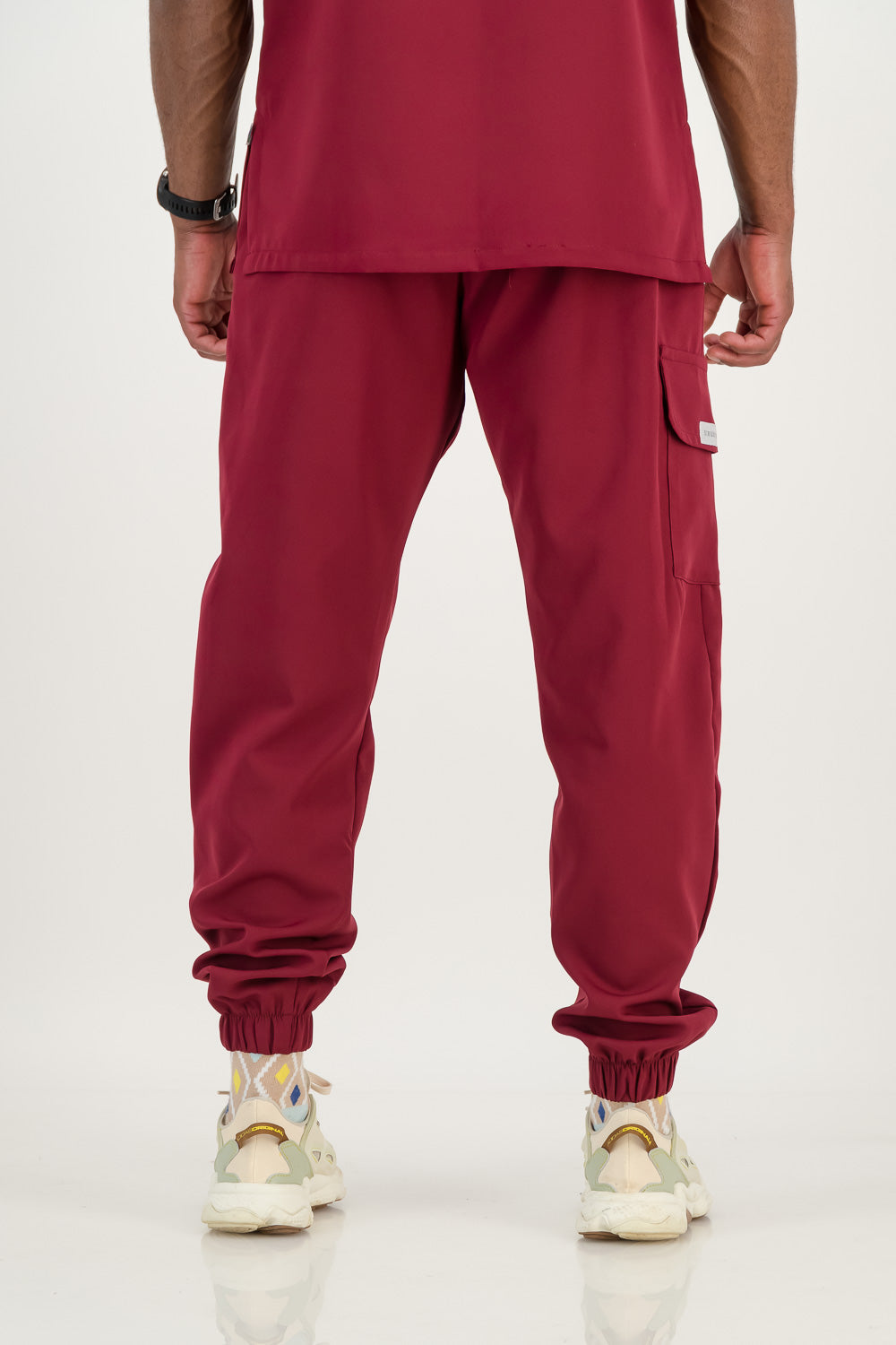Men's Merlot Red Ithemba Scrub Set (NEW FABRIC)