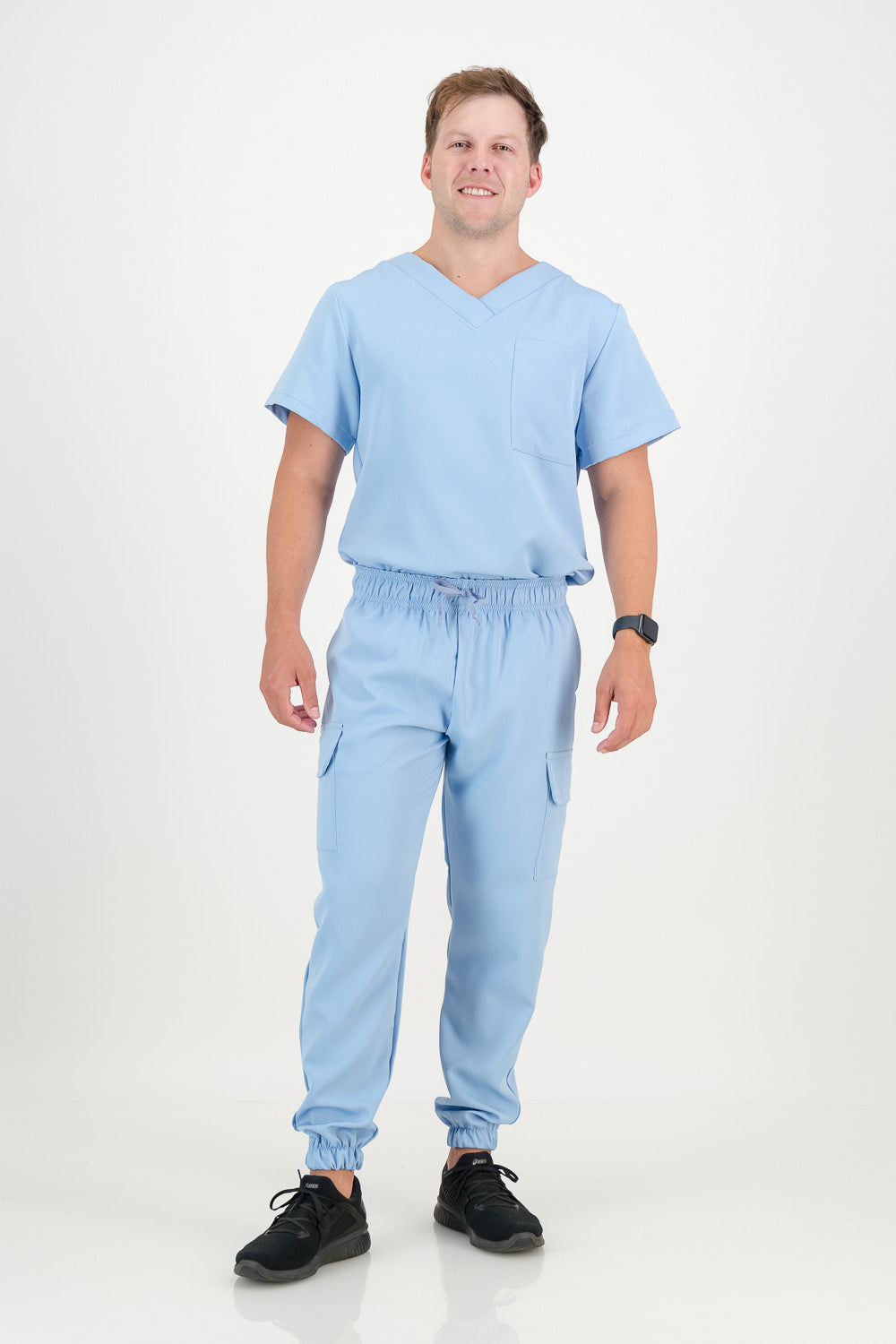 Men's Sky Blue Scrub Pants