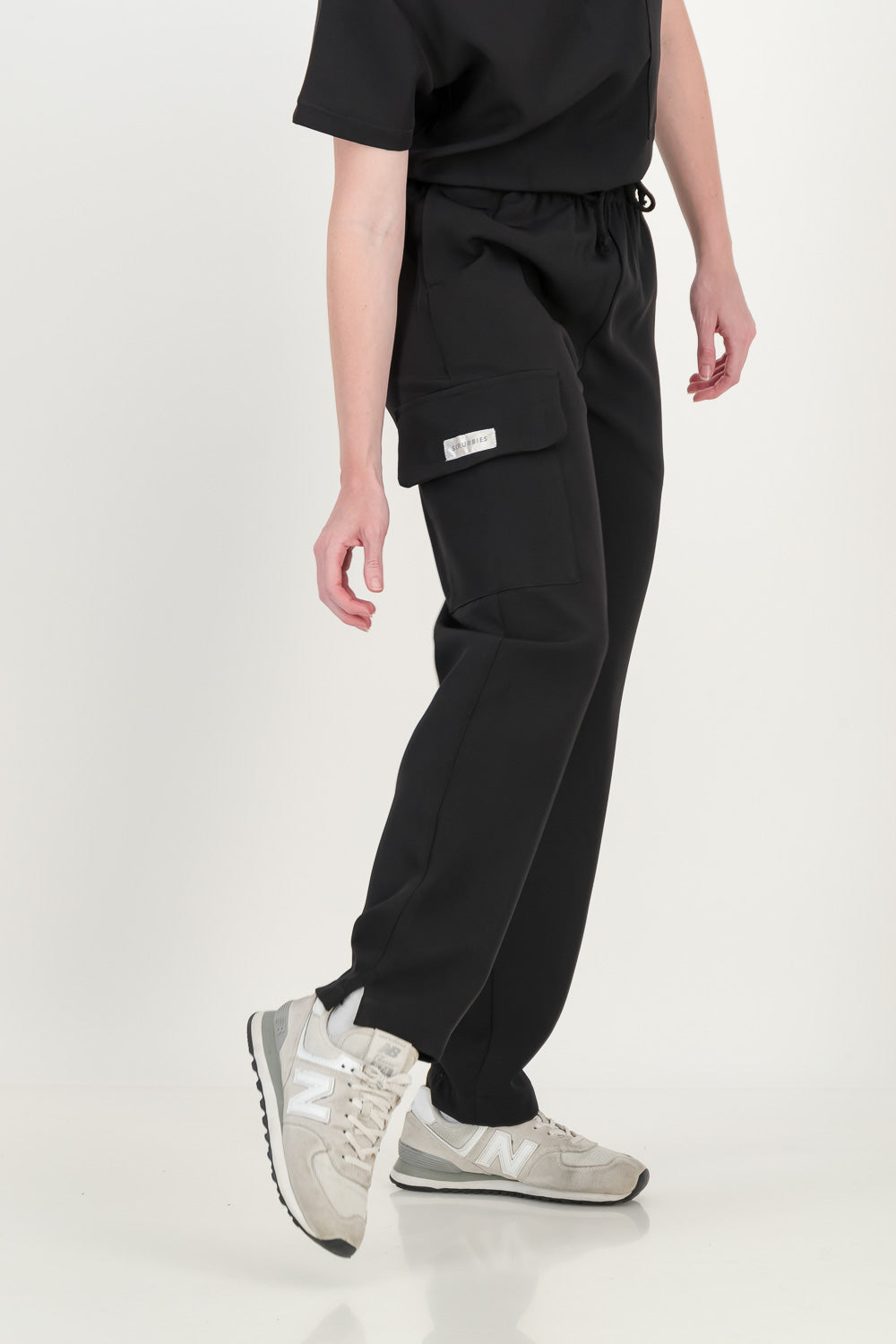 Women's Jet Black Scrub Pants