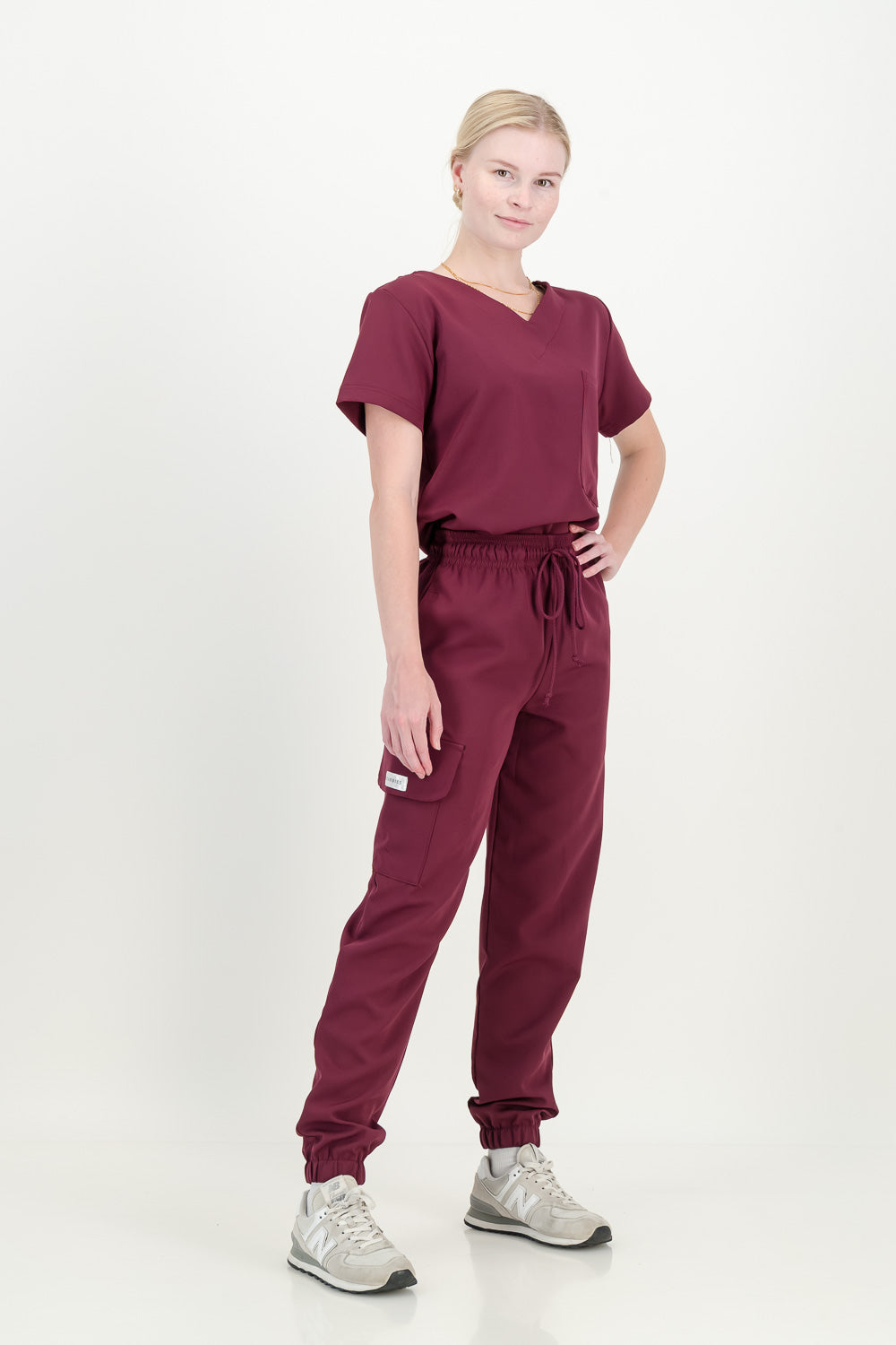 Women's Merlot Red Scrub Pants