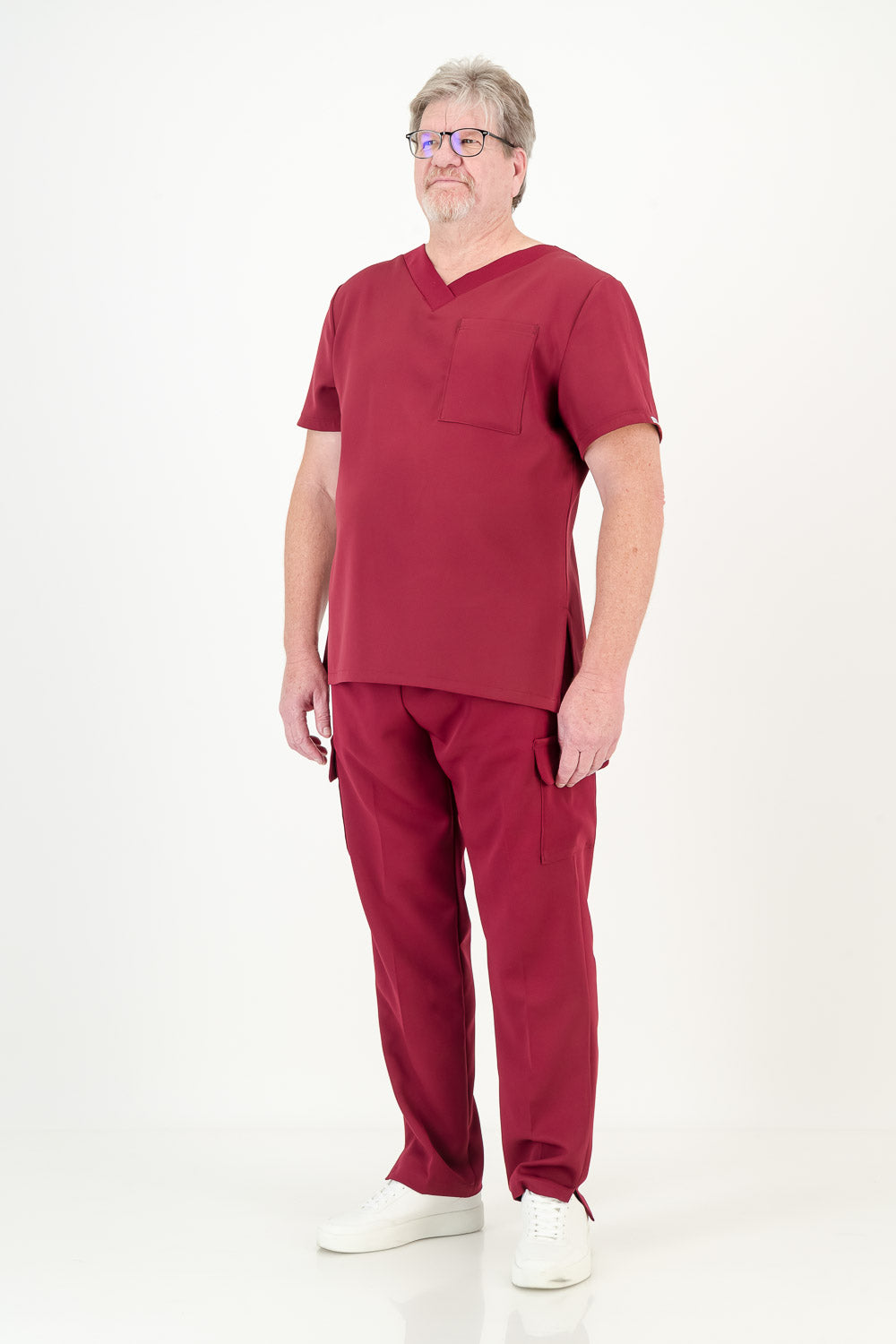 Men's Merlot Red Scrub Pants (NEW FABRIC)