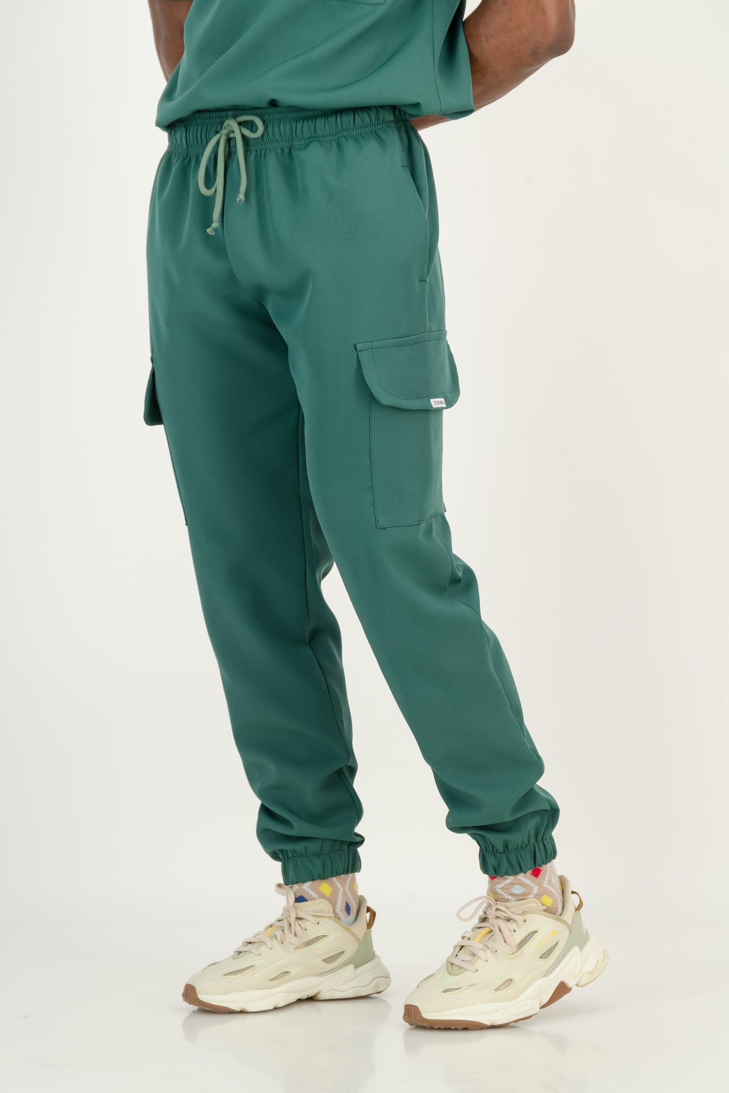 Men's Forest Green Scrub Pants (NEW FABRIC)