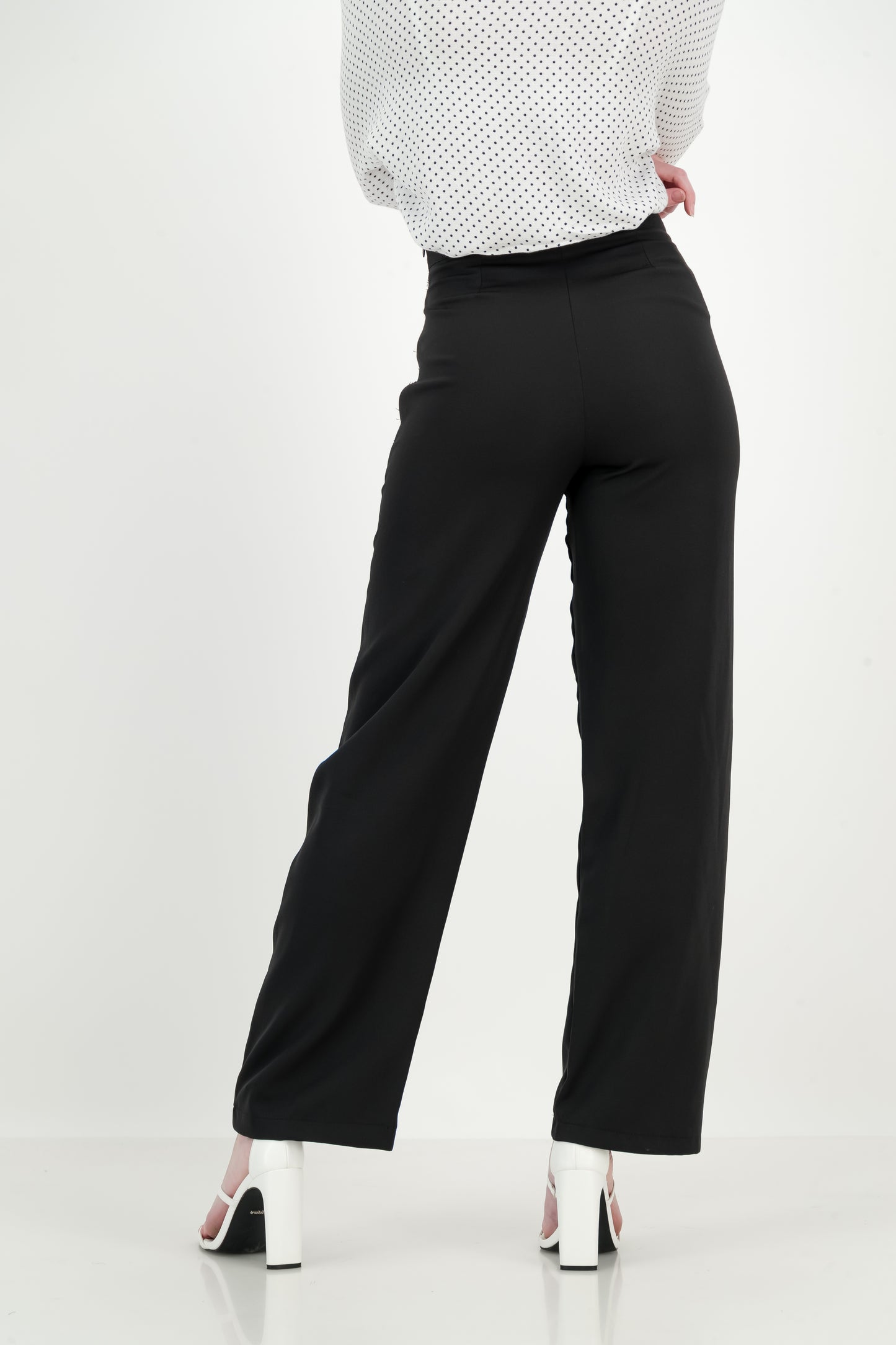 Women's Kyoto High Waist Trousers - Jet Black (NEW FABRIC)
