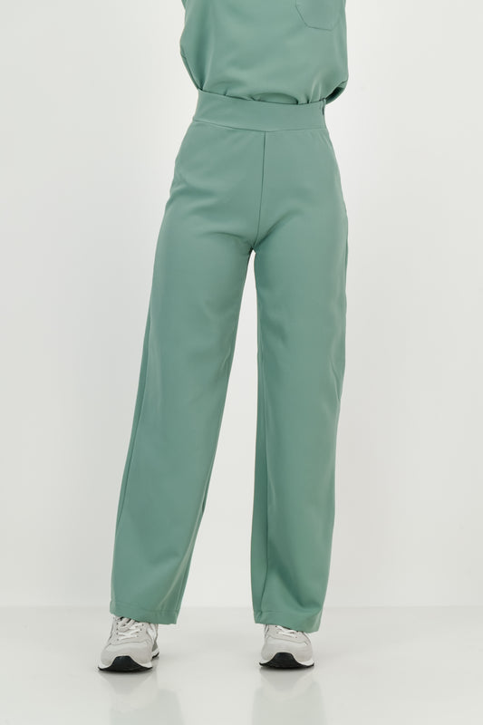 Women's Kyoto High Waist Trousers - Sage Green