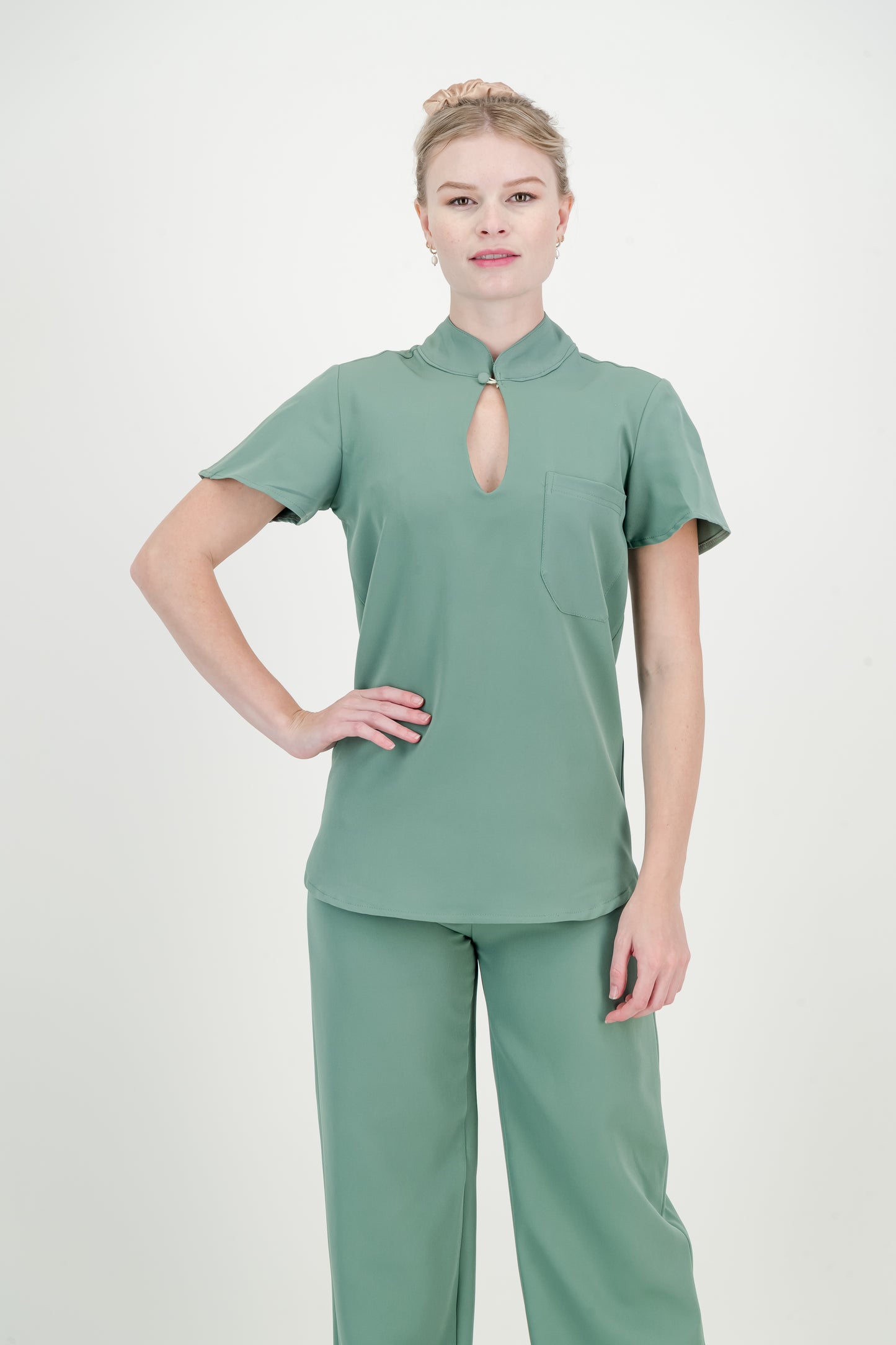 Women's Kyoto Top - Sage Green (NEW FABRIC)
