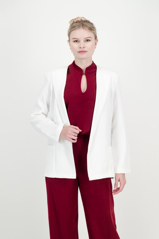 Women's Blazer - Soft White