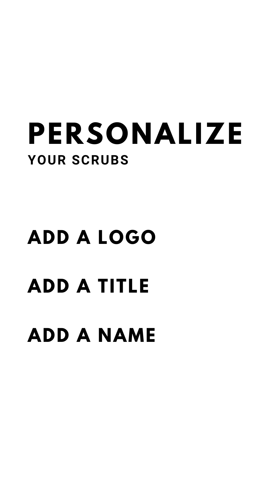Personalize Your Scrubs