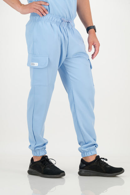 Men's Sky Blue Scrub Pants