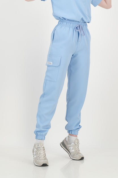 Women's Sky Blue Scrub Set
