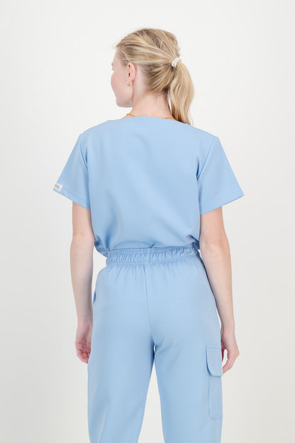 Women's Sky Blue Scrub Set