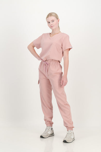 Women's Dusty Pink Scrub Set (NEW FABRIC)