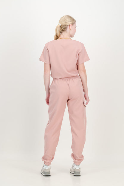 Women's Dusty Pink Scrub Set (NEW FABRIC)
