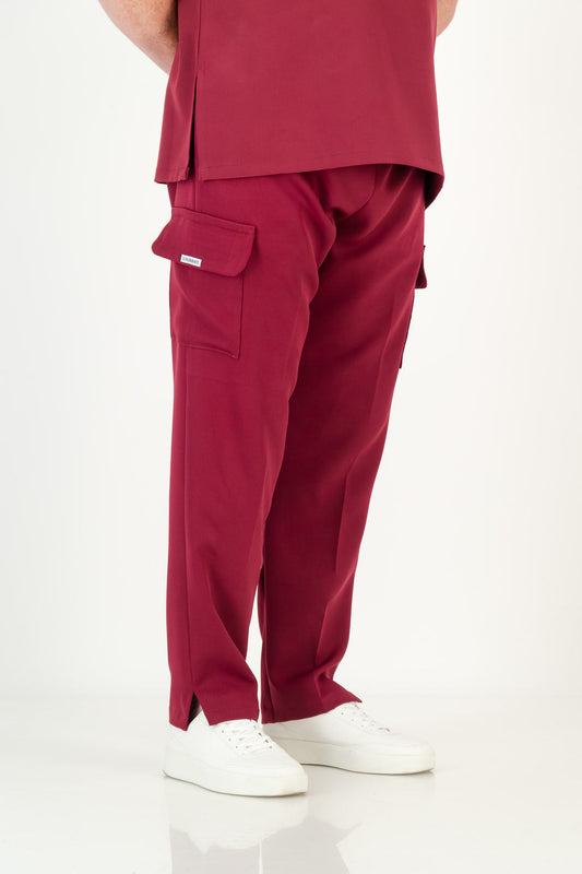 Men's Merlot Red Scrub Pants (NEW FABRIC)